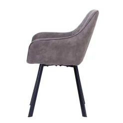 Sale Taupe Esstischstuhl mit Armlehnen - Arvita (2er Set) Stühle