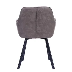 Sale Taupe Esstischstuhl mit Armlehnen - Arvita (2er Set) Stühle