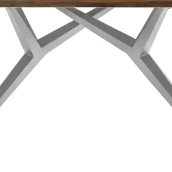 Outlet Teak Altholztisch mit Designgestell - Wemdi Tische