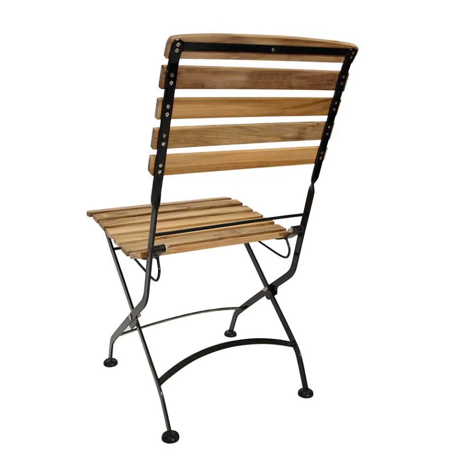 Sale Teak Biergartenstühle klappbar - Middle (2er Set) Stühle