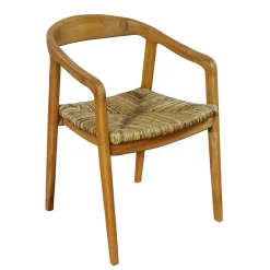 Sale Teak Holzstuhl mit Armlehnen - Donabello Stühle