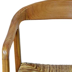 Sale Teak Holzstuhl mit Armlehnen - Donabello Stühle