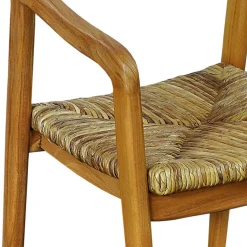 Sale Teak Holzstuhl mit Armlehnen - Donabello Stühle