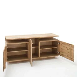 Online Teilmassive Wohnkombination in Eiche - Crokas (vierteilig) Wohnwände