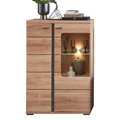 Online Teilmassive Wohnwand Set - Mattadore (vierteilig) Wohnwände