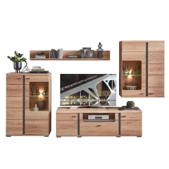 Online Teilmassive Wohnwand Set - Mattadore (vierteilig) Wohnwände