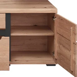 Online Teilmassive Wohnwand Set - Mattadore (vierteilig) Wohnwände