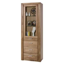 Sale Teilmassive Wohnzimmermöbel aus Wildeiche - Maila (vierteilig) Wohnwände