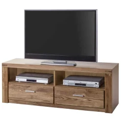 Sale Teilmassive Wohnzimmermöbel aus Wildeiche - Maila (vierteilig) Wohnwände