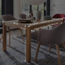 Online Tisch aus geölter Eiche Massivholz Grosma diverse Breiten Tische