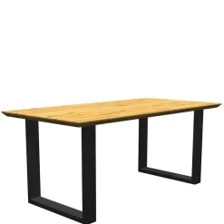 Hot Tisch mit Eichenplatte Schweizer Kante - Blacer Tische