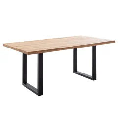 Sale Tisch mit Wildeiche Massivholzplatte - Guven Tische