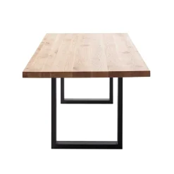 Sale Tisch mit Wildeiche Massivholzplatte - Guven Tische