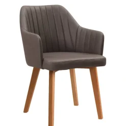 Tischsessel in Dunkelbraun - Sagavi Stühle