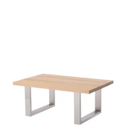 Outlet Toller Loft Couchtisch mit Edelstahl Bügelfüßen - Colorio Tische