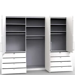 Topp Kombi-Schlafzimmerschrank mit acht Schubladen - Tivierto Schränke