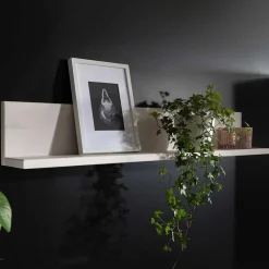 Topp Wohnwand Wandboard in Weiß Holz - Meuvrun Regale