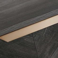 Türen-Kommode in Holzoptik Black Wash - Salivi V Sideboards