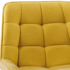 Sale Tresenstühle in Gelb Stoff - Gonron (2er Set) Hocker