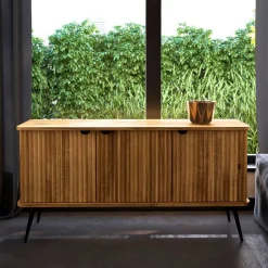 Sale 3-türige Holzkommode aus Wildeiche massiv - Casarius Sideboards