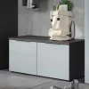 Clearance 2-türige Schuhbank in Silbergrau Glas - Ilfred Sitzbank