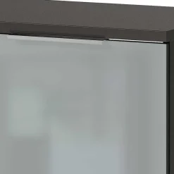 Clearance 2-türige Schuhbank in Silbergrau Glas - Ilfred Sitzbank