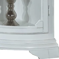 1-türige Vintage Eckvitrine niedrig - 112 cm hoch - Zarinas Vitrinen