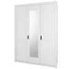 3-türiger Country Kleiderschrank mit Spiegel - Imtreba Kleiderschränke|Schränke