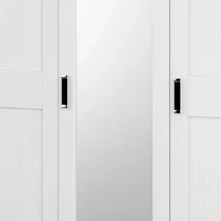 3-türiger Country Kleiderschrank mit Spiegel - Imtreba Kleiderschränke|Schränke