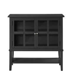 2-türiger Glasschrank in Schwarz - Epiros Vitrinen