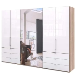 Sale 3-türiger Gleittüren-Kleiderschrank mit Spiegel - Bosays Kleiderschränke