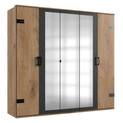 Best 5-türiger Kleiderschrank im Industry und Loft Stil - Enegal Kleiderschränke