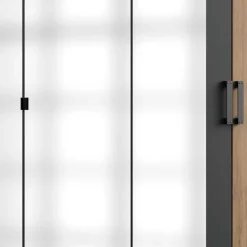 Best 5-türiger Kleiderschrank im Industry und Loft Stil - Enegal Kleiderschränke