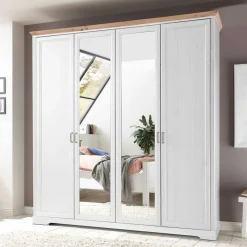 Best 4-türiger Kleiderschrank im Modern Country Style - Maggio Kleiderschränke