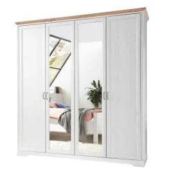 Best 4-türiger Kleiderschrank im Modern Country Style - Maggio Kleiderschränke