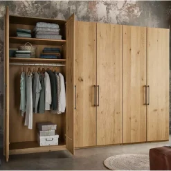 6-türiger Kleiderschrank in zwei Höhen - Siestago Schränke|Kleiderschränke