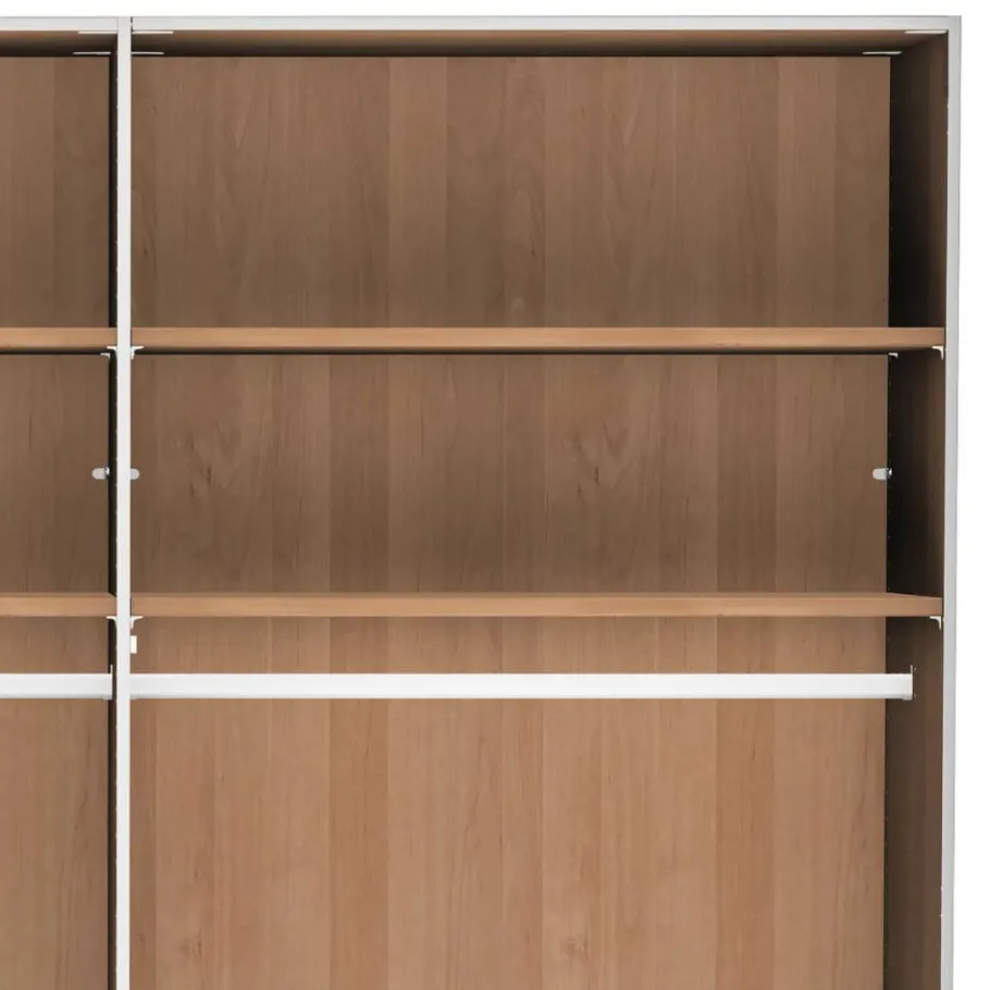 Best 5-türiger Kleiderschrank in Erle teilmassiv - Dilacco Kleiderschränke