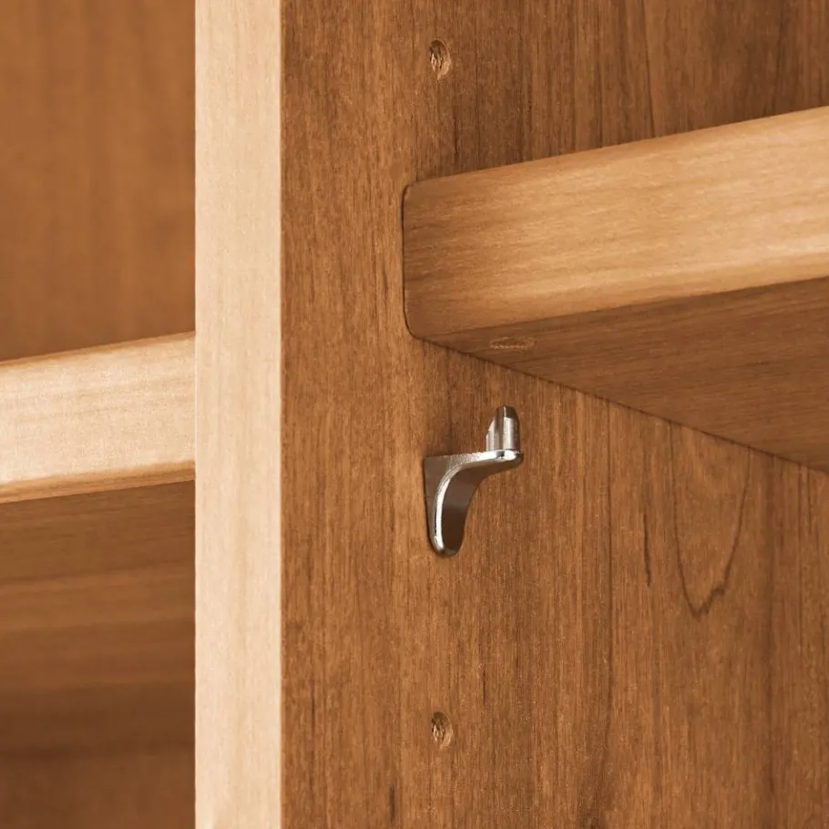 Best 5-türiger Kleiderschrank in Erle teilmassiv - Dilacco Kleiderschränke