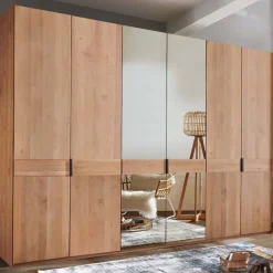 6-türiger Kleiderschrank in Erle teilmassiv - Murray Kleiderschränke
