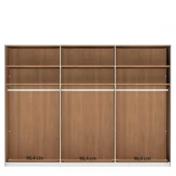 6-türiger Kleiderschrank in Erle teilmassiv - Murray Kleiderschränke