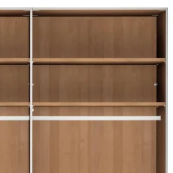 6-türiger Kleiderschrank in Erle teilmassiv - Murray Kleiderschränke