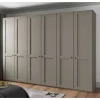 Sale 6-türiger Kleiderschrank in Hellgrau - Ridonna Kleiderschränke