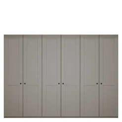 Sale 6-türiger Kleiderschrank in Hellgrau - Ridonna Kleiderschränke