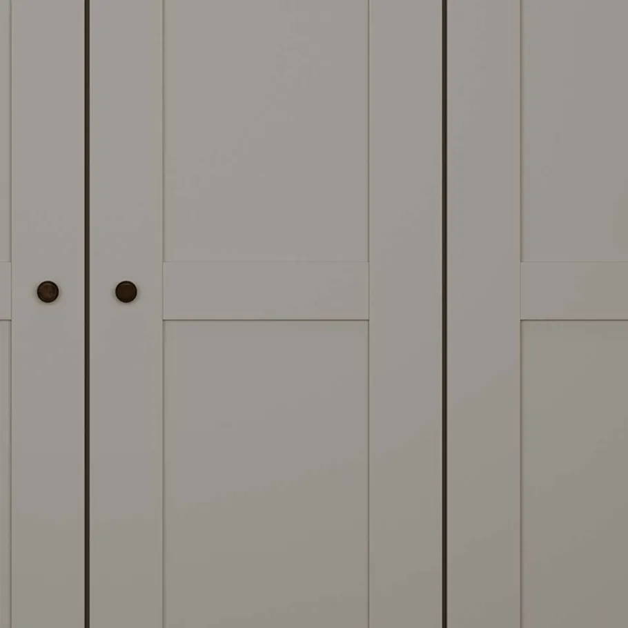 Sale 6-türiger Kleiderschrank in Hellgrau - Ridonna Kleiderschränke