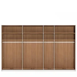 Sale 7-türiger Kleiderschrank in Weiß Glas - Dilacco Kleiderschränke|Schränke