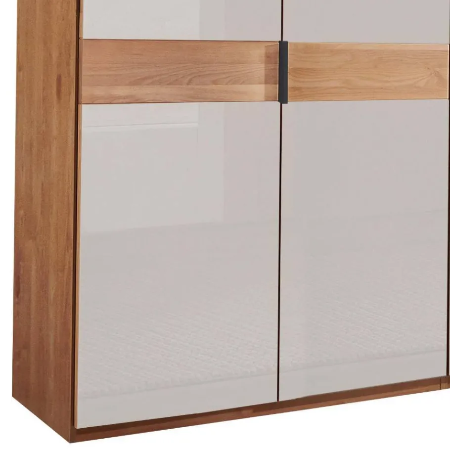 Sale 7-türiger Kleiderschrank in Weiß Glas - Dilacco Kleiderschränke|Schränke