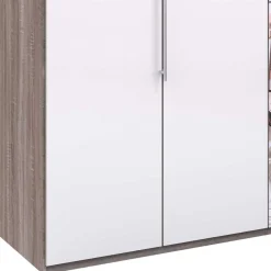 3-türiger Kleiderschrank mit Spiegel & Weißglas - Empresian Kleiderschränke