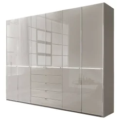 Best 6-türiger Kleiderschrank mit fünf Schubladen - Nucina Kleiderschränke|Schränke
