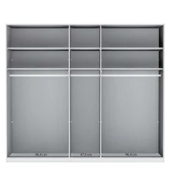 3-türiger Kleiderschrank mit Dreh- und Falttüren - Nujan Kleiderschränke