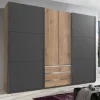 4-türiger Kleiderschrank mit Dreh- & Schiebetüren - Bafata Kleiderschränke|Schränke